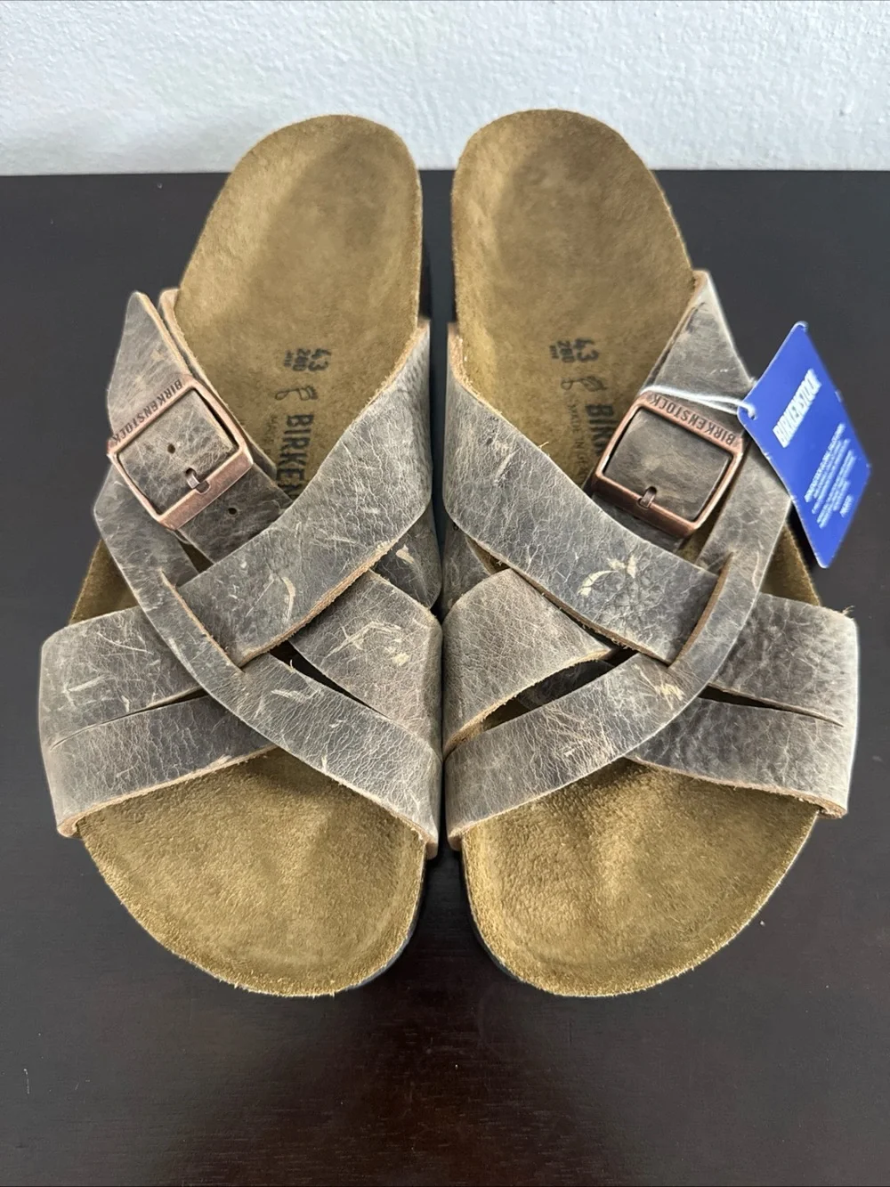 Birkenstock Lugano Camberra Old Tobacco Oiled Regular Size 43 Men’s 10